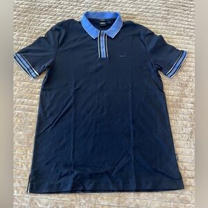 HUGO BOSS Men's Navy Polo Shirt SIZE MEDIUM